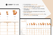 Habit Tracker Google Sheets | Cats, a Templates & Theme by MondaySpark (Thumbnail 5 of 6)