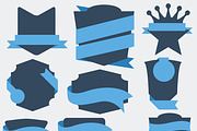 30+ Flat Badges, labels and banners, a Templates & Theme by Nerokanji_Designs (Thumbnail 4 of 5)