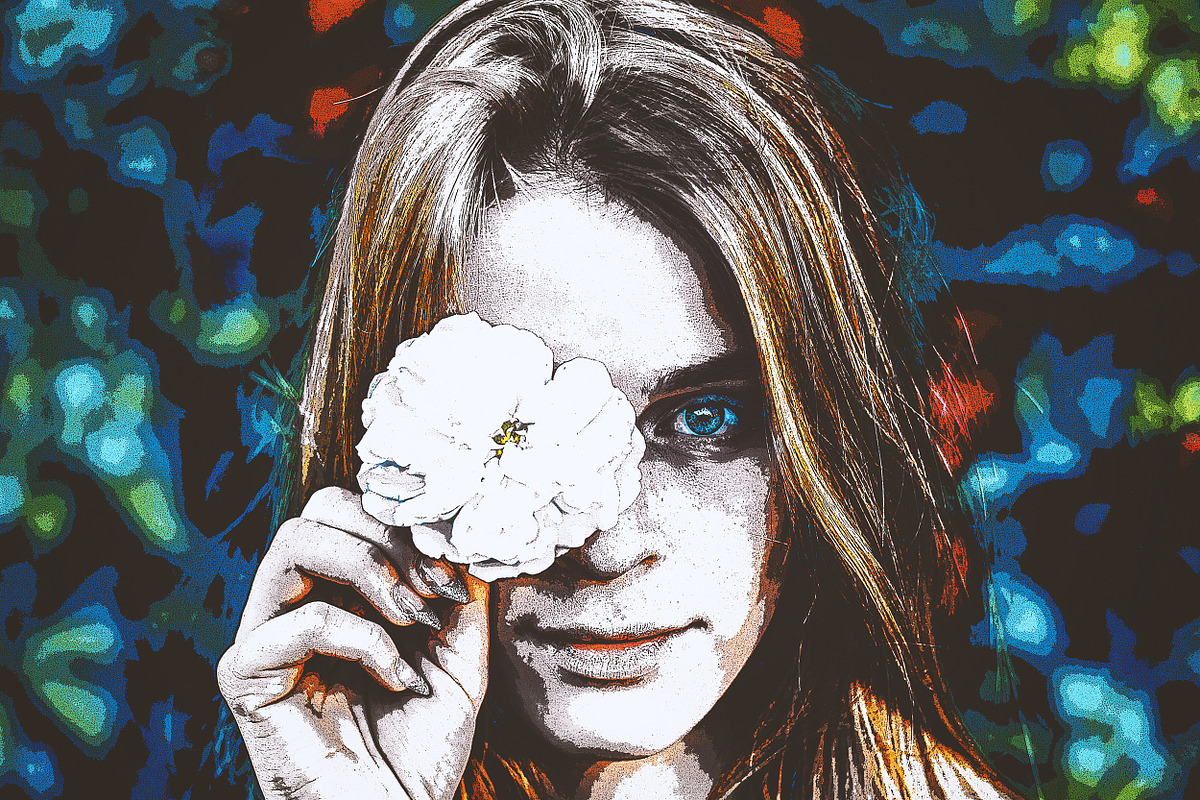Abstract Portrait Photo Effect, an Action Add-On by The_DrX (Photo 6 of 8)