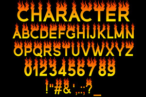 Fire Flames Font