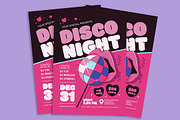 Disco Party Flyer, a Flyer Template by Gumico Studio. (Thumbnail 2 of 3)