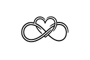 50 Infinity Heart Symbol Vector Bund, an Illustration by abu67222 (Thumbnail 2 of 55)