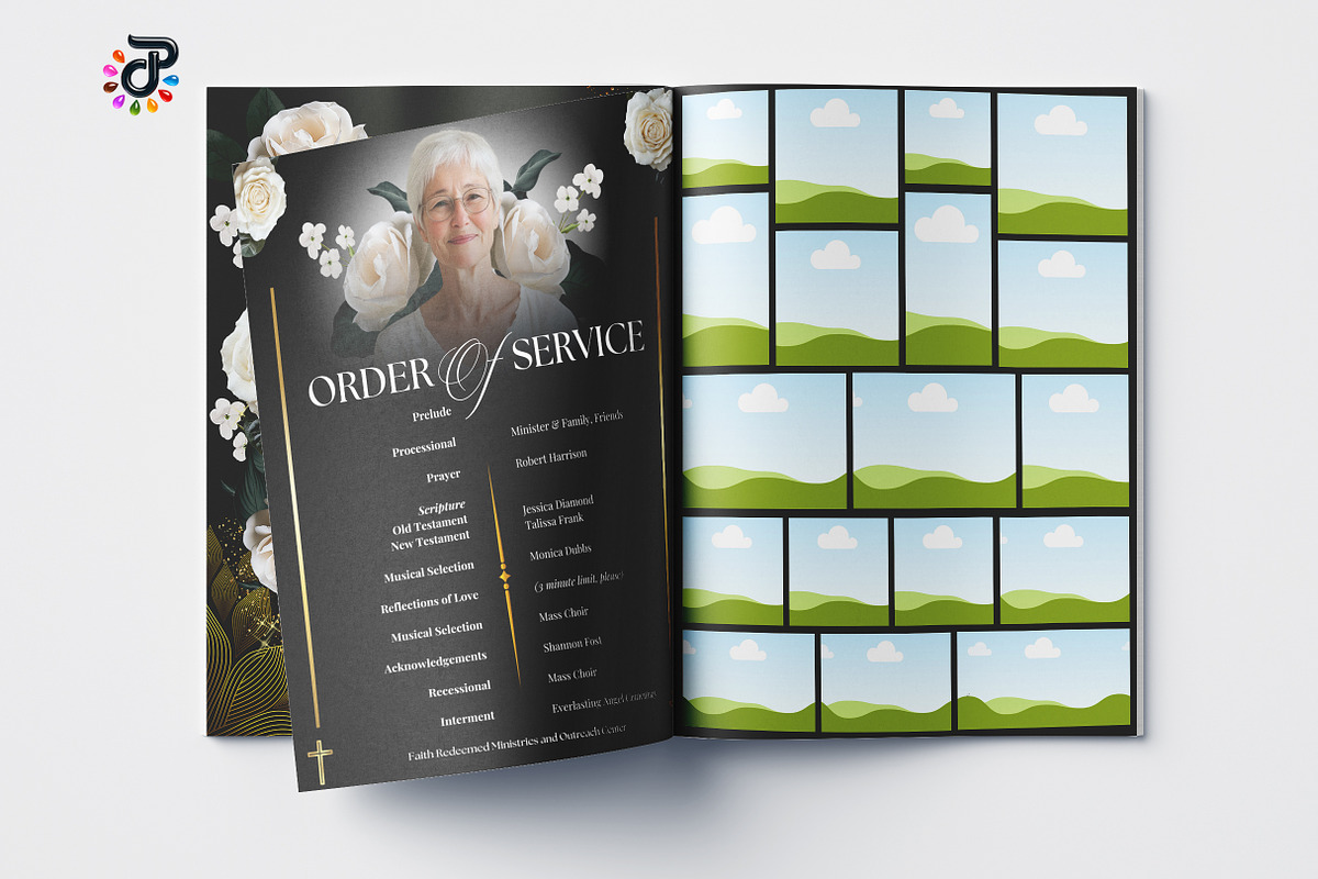 Elegant Canva Obituary Template, a Brochure Template by Protech Design ENT (Photo 7 of 9)