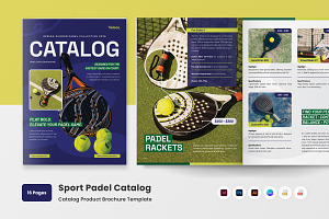 Sport Padel Catalog Brochure, a Brochure Template by twinstd