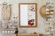 Portrait Frame on Scenes Mock-up, a Print Template by Branda Keeps (Thumbnail 1 of 30)