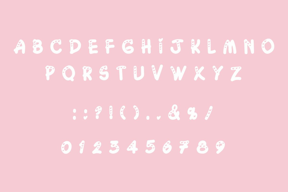 LOVELY VALENTINE, a Sans Serif Font by Fourteen Letter (Photo 4 of 8)