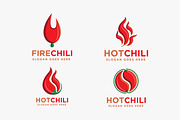 Set of Red chili logo vector, a Branding & Logo Template by DOMHOUZE