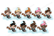 Snow Cute Dolls, a Person Illustration by GlamArtZhanna (Thumbnail 4 of 4)