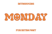 Monday Fun Retro Font, a Sans Serif Font by Luna Shop (Thumbnail 1 of 12)
