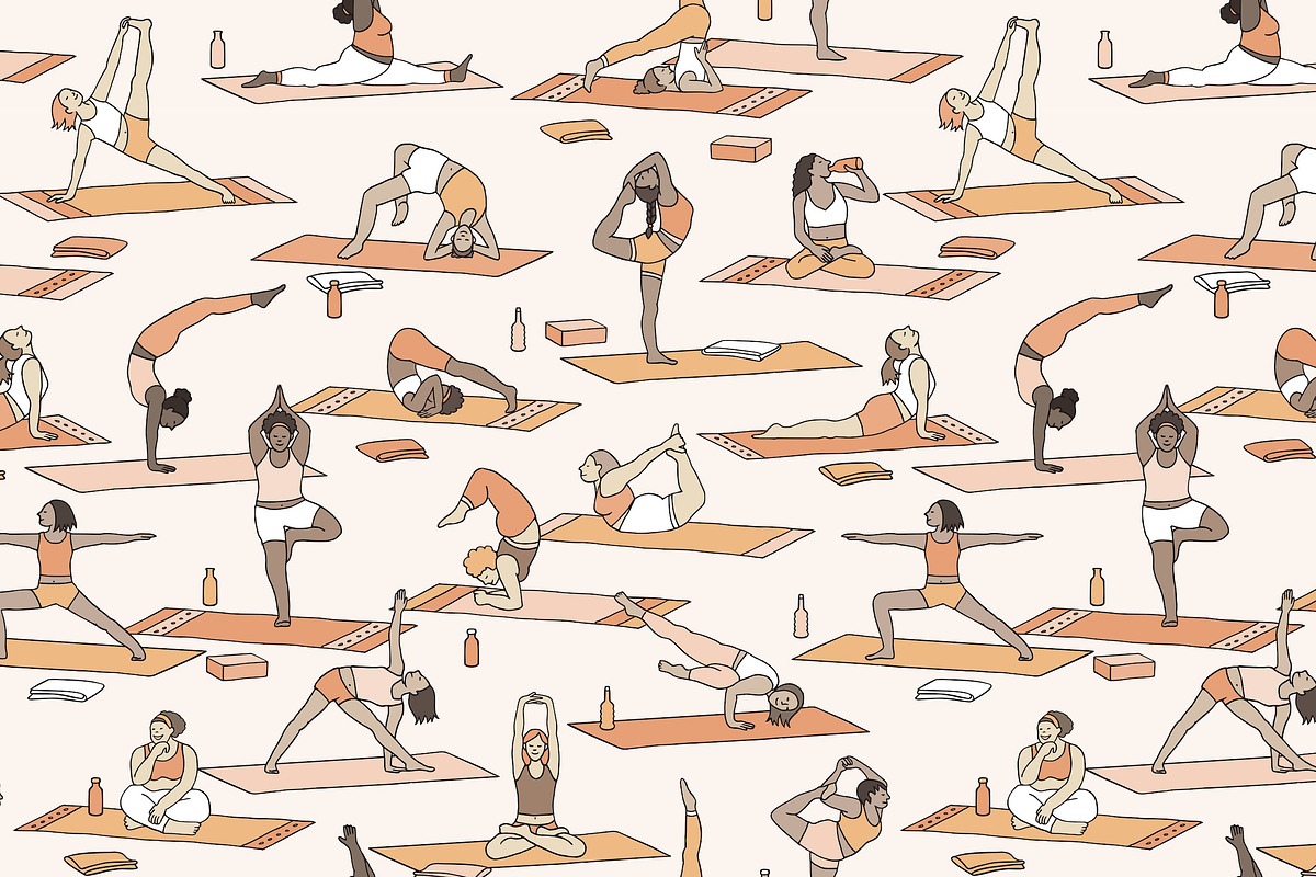 200 Iyengar Yoga Asanas - Yoga Set, a Healthcare Illustration by Franzi draws (Photo 6 of 6)