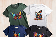 Butterfly illustrations with splash, an Animal Illustration by yod67 (Thumbnail 4 of 10)