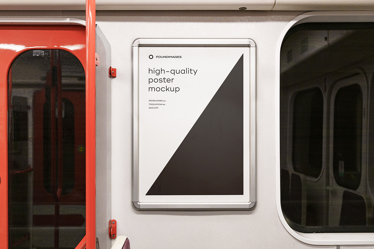 Subway Poster Mockup Bundle Metro, an Advertising Mockup by FoundImages (Photo 17 of 61)