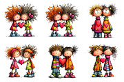Quirky First Love Clipart, an Illustration by SinaCreation (Thumbnail 3 of 10)