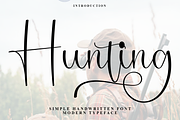 Hunting, a Handwritten Font by FreshTypeINK (Thumbnail 1 of 8)