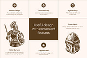 Vintage History Art Illustration Set, an Education Illustration by Prosymbols (Thumbnail 2 of 8)