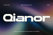 Qianor - Modern Extended Sans Serif, a Sans Serif Font by Pandeka Studio (Thumbnail 1 of 9)