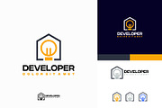 Set of House electricity logo desig, a Branding & Logo Template by Lucky Creative (Thumbnail 5 of 5)