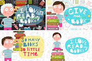 Give me a Book! HUGE Reading Bundle, an Education Illustration by Popmarleo Shop (Thumbnail 4 of 20)