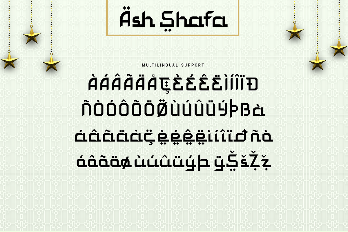 Ash Shafa – Modern Arabic Style Font, a Handwritten Font by overlaytemplates (Photo 5 of 5)