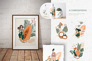 Gentle Tropics graphic kit, a Decorative Illustration by Dinkoobraz (Thumbnail 7 of 17)