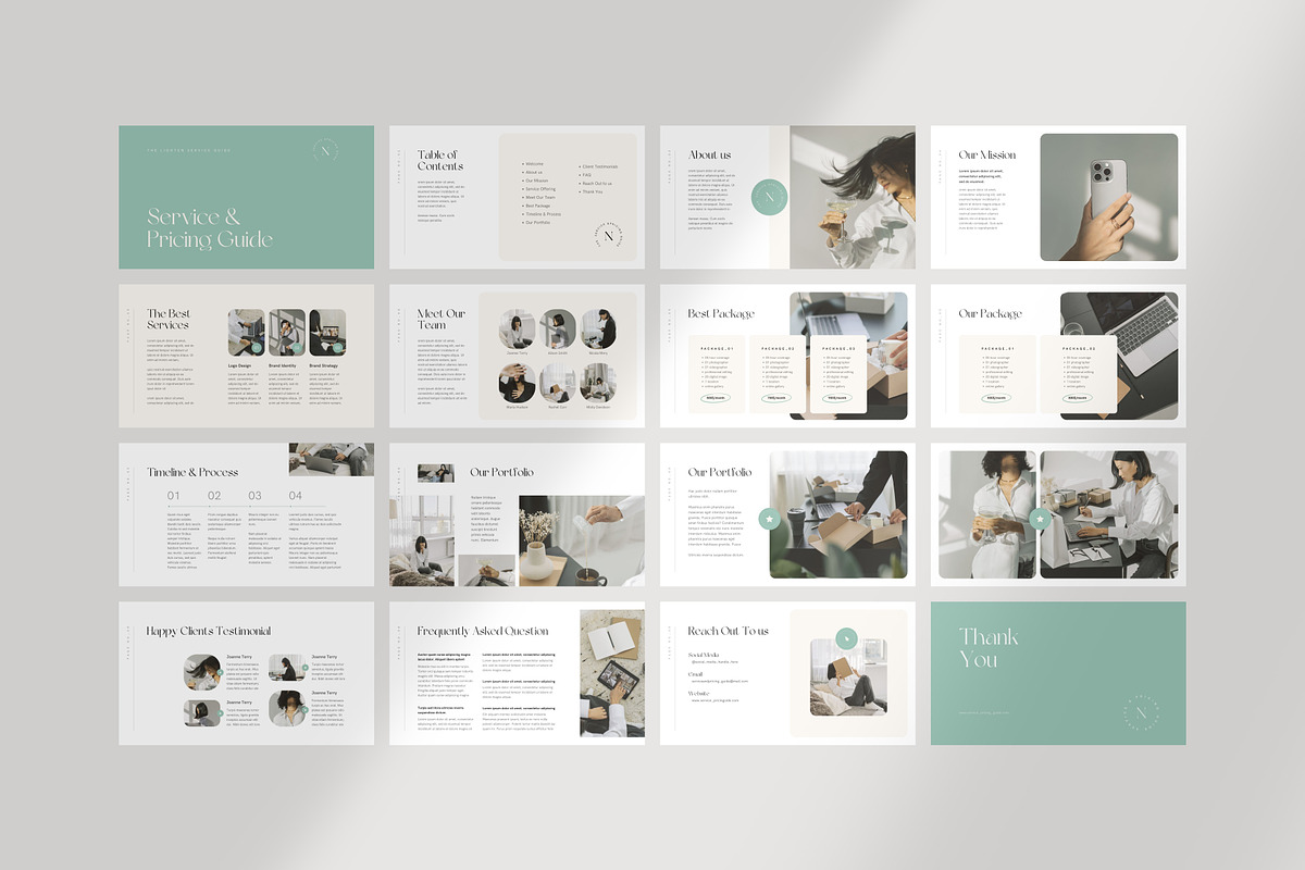 Service and Pricing Guide Canva, a Presentation Template by Lunaria (Photo 5 of 7)