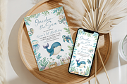 Oneder The Sea Birthday Bundle, a Templates & Theme by Digital_Mind (Thumbnail 7 of 8)