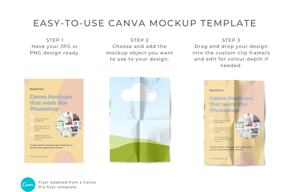 A5 Flyer Mockup for Canva, an Advertising Mockup by Mockup Scene (Photo 3 of 25)