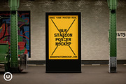 Metro Station Poster Mockup, a Print Template by Urban Poster Mockup (Thumbnail 1 of 2)