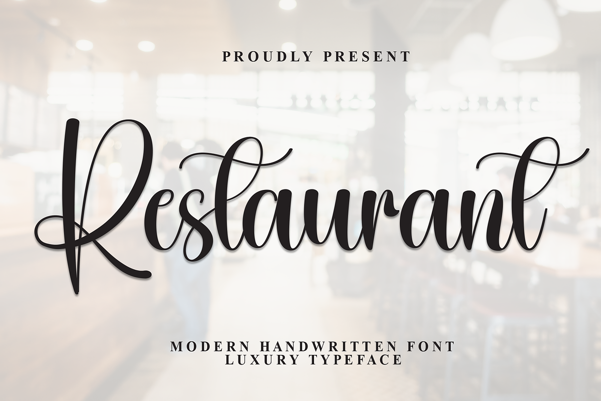 Restaurant | Script Font, a Handwritten Font by Scratchones (Photo 1 of 8)
