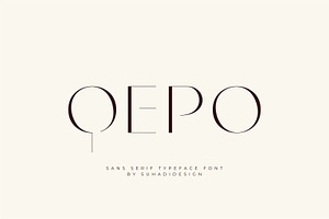 Qepo - Sans Serif Typeface Font