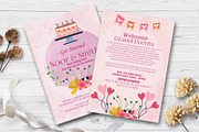 Double Sided Wedding Invitation Card, a Flyer Template by Business Flyers (Thumbnail 1 of 2)
