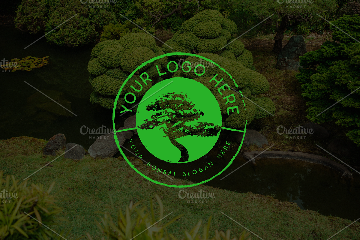 Bonsai Tree Logo Template, a Branding & Logo Template by MerdeneDesignStudio (Photo 4 of 4)
