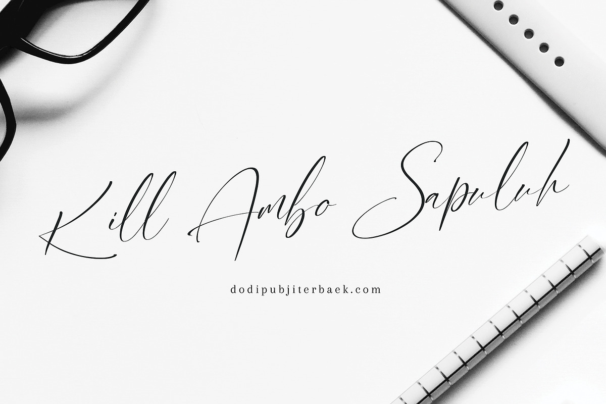 Alberto, a Script Font by pineungtype (Photo 7 of 8)