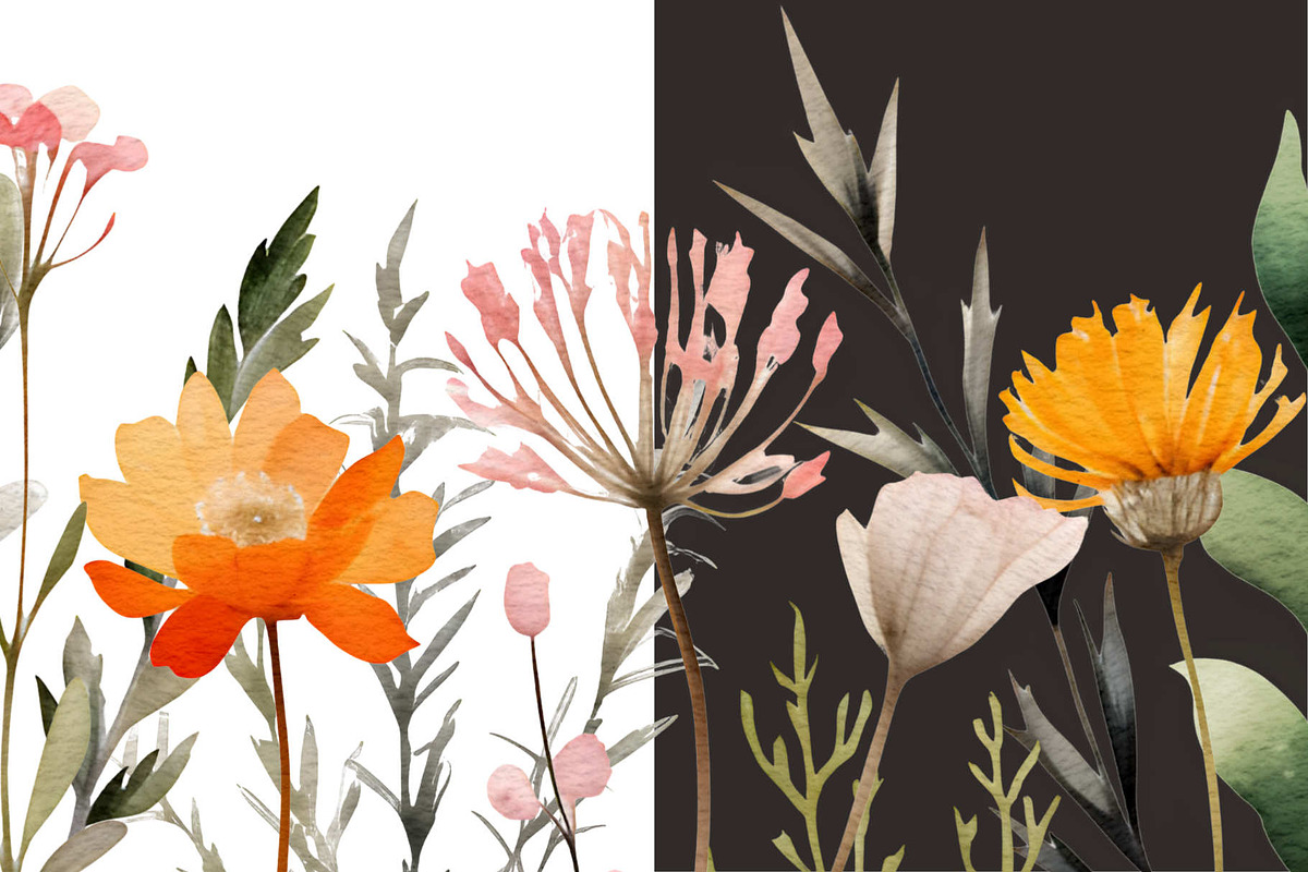 Tiny wildflowers set, a Decorative Illustration by marie dricot (Photo 14 of 15)