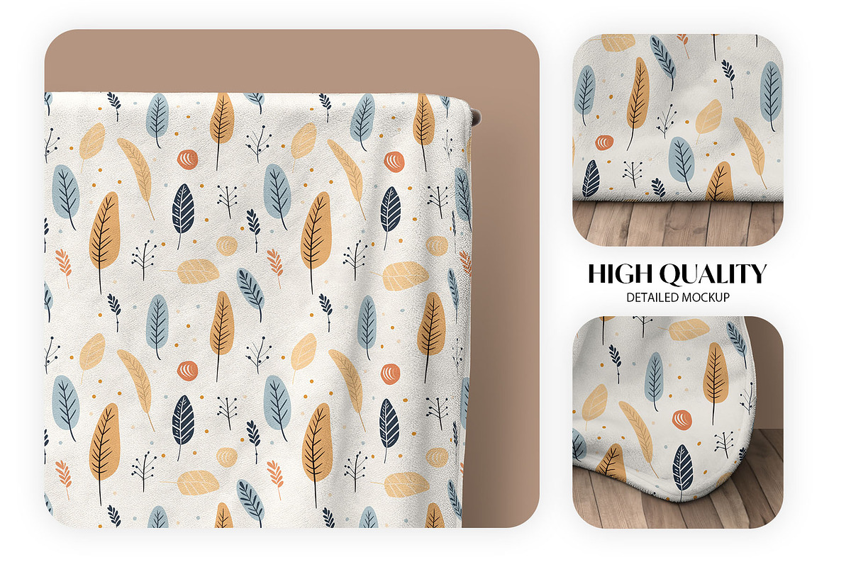 Velveteen Held-Up Blanket Mockup, a Product Mockup by Mockups Studio (Photo 2 of 3)
