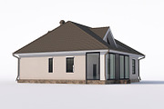 House with attic, an Architecture 3D Model by profdesign (Thumbnail 9 of 18)