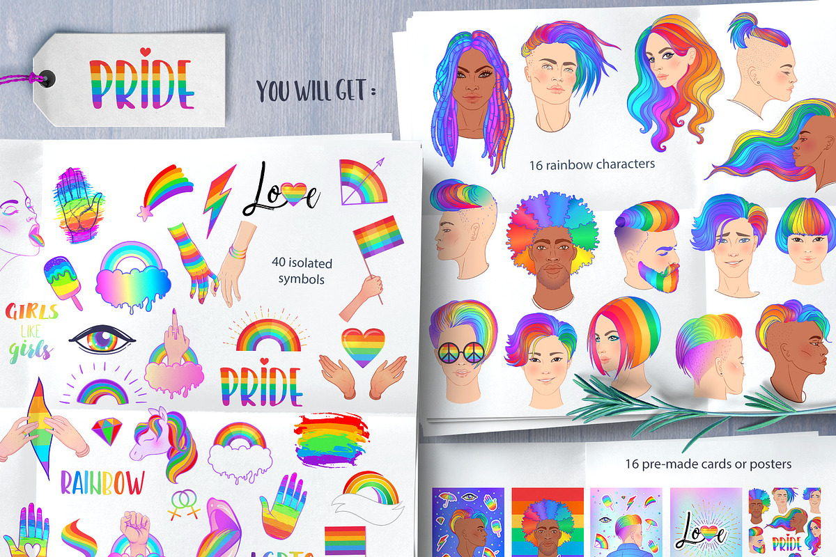 PRIDE. Vector set of 88., a Person Illustration by Varvara Gorbash (Photo 7 of 7)