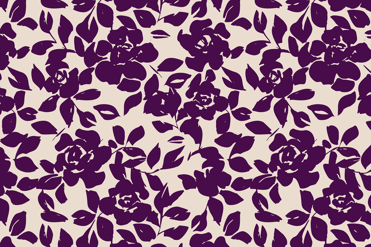 Autumn flowers. 4 simple patterns., a Pattern Graphic by GALAKAM (Photo 2 of 6)