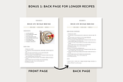 Modern Recipe Template Canva, a Card Template by OrganizationOasisRo (Thumbnail 4 of 10)