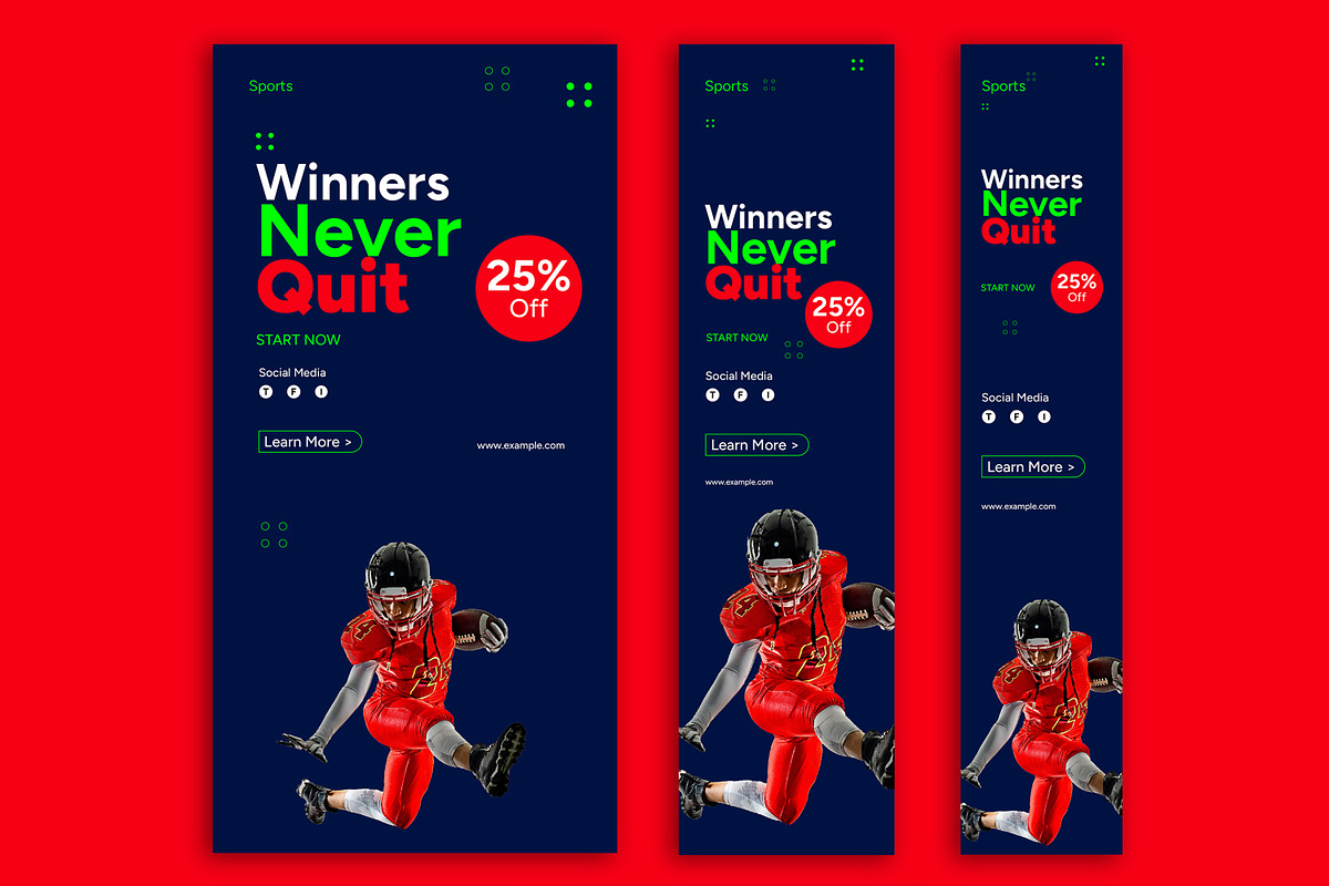 Sports Web Banner Set Layout, an UI Kit Template by CreativeShaper (Photo 3 of 4)