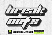 Blurred Scan Line Text Effect, a Layer Style Add-On by iDoodle Studio (Thumbnail 1 of 4)