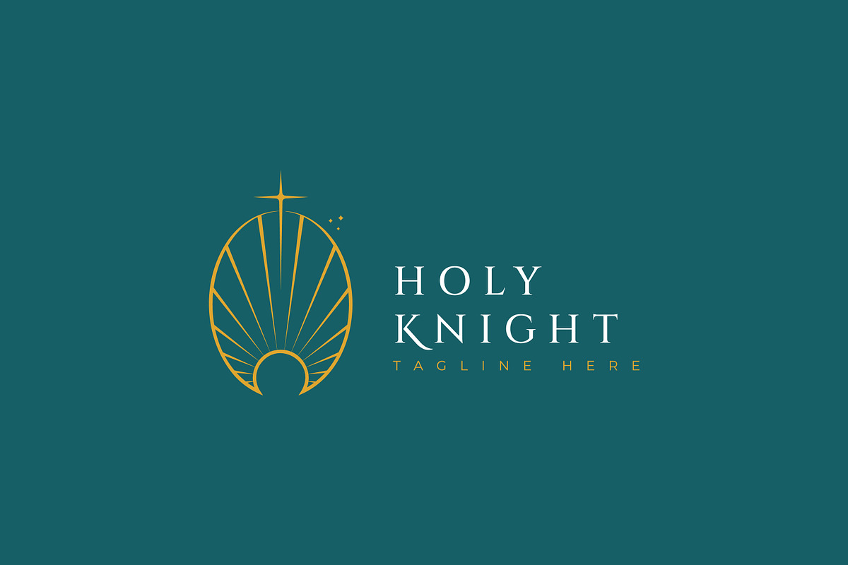 Holy Knight Cross Sword Sunrise Logo, a Branding & Logo Template by Signatoro (Photo 2 of 2)