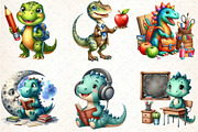 Dinosaur Back to School Sublimation, an Illustration by DreamCafeArt (Thumbnail 5 of 5)