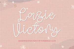 Lazie Victory Handwritten Font