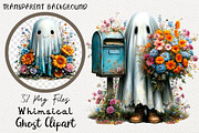 Whimsical Ghost Clipart Bundle, a Transportation Illustration by Digital Artistic99 (Thumbnail 1 of 7)