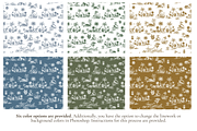 Dinosaur Illustrated Toile Pattern, a Background Graphic by Hughes Studio (Thumbnail 2 of 8)