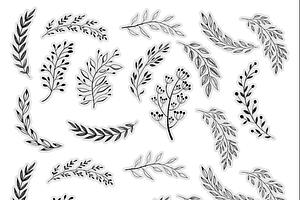 Downloadable STICKERS Of Leaves