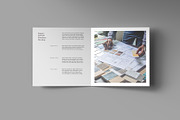 Square Bi-Fold Brochure Mockup, an Advertising Mockup by Illusiongraphic (Thumbnail 10 of 22)