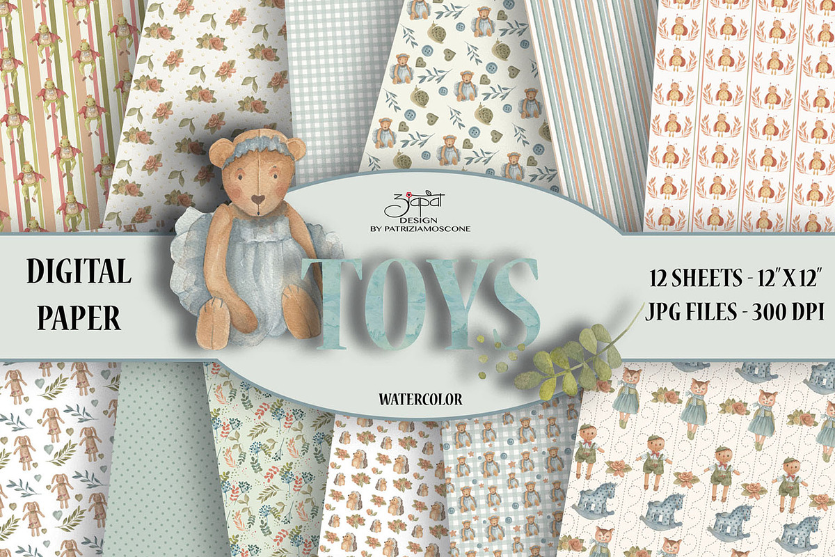 Toys paper, a Pattern Graphic by patriziamoscone (Photo 1 of 4)