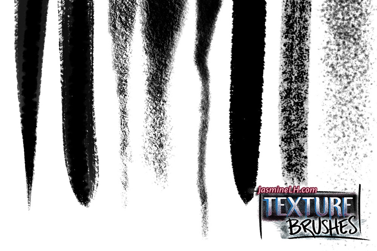 Texture Brushes for Photoshop, a Brush Add-On by Jasmine Lové (Photo 3 of 10)